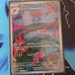 Pokemon Gloom Illustration Rare Full Art Holo SV03 Obsidian Flames 198/197 80 HP - Image 1