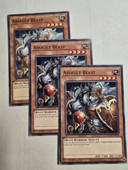 Assault Beast (X3) SDCK-EN018 Yugioh 1st Edition Playset - Image 1