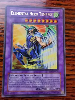 Elemental Hero Tempest EEN-EN034 Ultra Rare LP Unlimited Edition Yugioh Card - Image 1