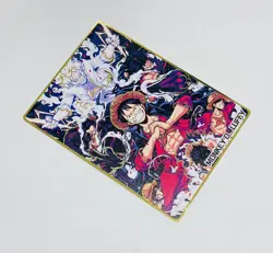 Monkey D Luffy - One Piece Trading Card Heavy Metal Gold Cool Etched Art Tc3 - Image 2
