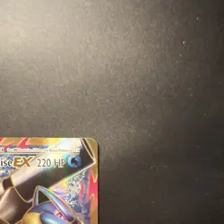 M Blastoise EX Full Art Holo Mega 220 HP Pokemon Card 102/108 English - Image 3