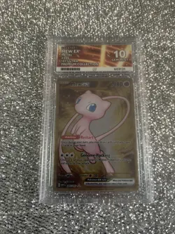 Pokemon TCG Mew EX Metal Gold Card 151 205/165 graded 10 Gem Mint - Image 1