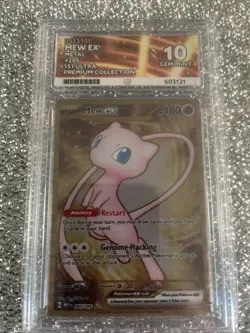 Pokemon TCG Mew EX Metal Gold Card 151 205/165 graded 10 Gem Mint - Image 2