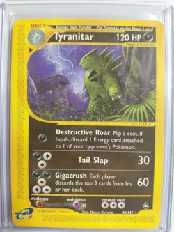 Tyranitar 40/147 Aquapolis Non Holo Pokemon Card RARE - Image 1