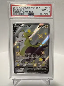 Boltund V SWSH085 SWSH: Sword & Shield Promo Cards Holo PSA 10 - Image 1