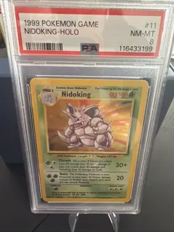 Pokemon Nidoking Holo Rare TCG Card 11/102 Base Set - Image 1