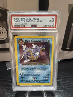 Pokemon TCG Dark Gyarados Holo Rare Card 8/82 Prerelease - Image 1
