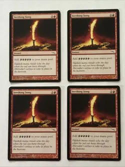 4X-Seething Song-3NM/1LP-Mirrodin-Magic The Gathering-Magic - Image 1