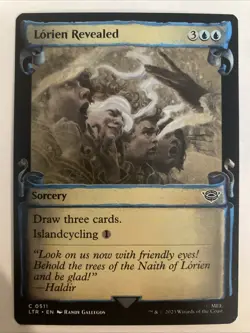 2023 MTG Magic the Gathering LOTR Showcase Scroll Regular 0511 Lorien Revealed - Image 1