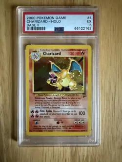 2000 Pokemon Base Set 2 4/130 Charizard Holo PSA 5 - Image 1