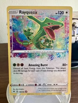 Pokemon TCG SWSH Vivid Voltage Rayquaza Amazing Rare #138/185 - Image 1