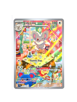 Cinccino 183/162 IR Full Art Holo POKEMON TCG Temporal Forces TEF ENGLISH NM/M - Image 1