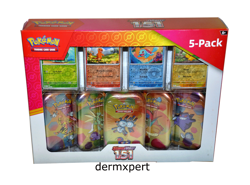 Pokemon SCARLET AND VIOLET 151 (5 Pack) Mini Tins w/ 4 Promos - SEALED, FREE S&H - Image 1