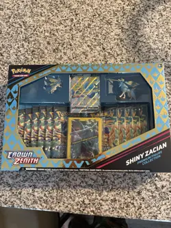 Pokemon TCG Crown Zenith Shiny Zacian Premium Figure Collection Box - Image 1