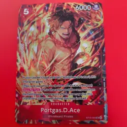 One Piece: Illustration Box Vol.5 Portgas.D.Ace #ST15-005 Promo Super Rare Foil - Image 1