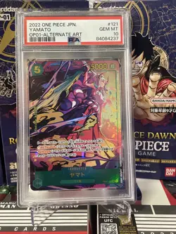 One Piece TCG Romance Dawn Yamato OP01-121 SEC Parallel PSA 10 Japanese Alt Art - Image 1