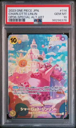 Special Alternate Art Charlotte Linlin One Piece OP06 SP Japanese #114 PSA 10 - Image 1