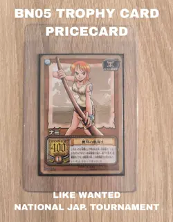 One Piece Nami BN05 + Usopp BN06 PRICECARDS TROPHY = (Like Wanted) Vintage 2002 - Image 1