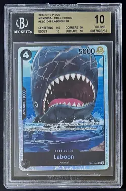 BGS 10 One Piece EB01-048 SR Laboon - English - Memorial Collection - Graded - Image 1