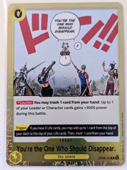 One Piece Card Game TCG You Are the One Who Should Disappear OP06-115 R EN NM - Image 1