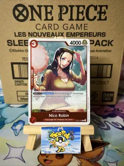 ONE PIECE CARD GAME HOLO CARTE FRANCAISE Nico Robin ST21-010 FR MINT - Image 1