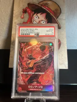 One Piece CCG Roronoa Zoro Japanese Alternate Art OP01-025 PSA 10 Gem Mint - Image 2