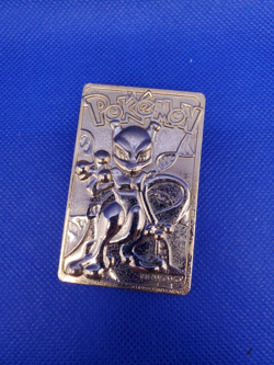 Pokemon 23K Gold Plated Mewtwo Trading Card 1999 Burger King Limited Edition - Image 4
