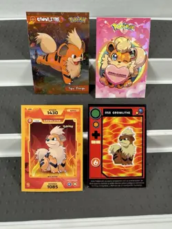 Pokemon Lot of Cards and Stickers All Growlithe #58 Growlithe Only Lot of 20 - Image 4