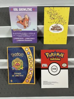 Pokemon Lot of Cards and Stickers All Growlithe #58 Growlithe Only Lot of 20 - Image 5