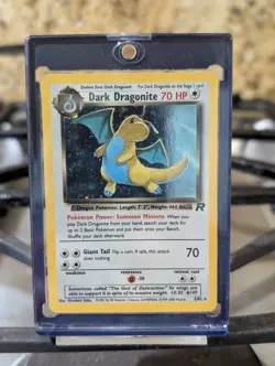 Pokemon TCG Dark Dragonite Holo Rare Card - Image 1