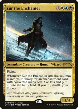 MTG Zur the Enchanter (NM Foil) [Judge Gift Cards] - Image 1