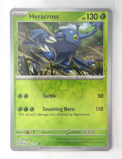 Pokemon Card Heracross 006/193 Reverse Holo Uncommon Lightly Played - Image 1