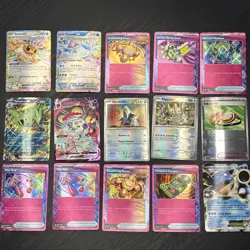Pokemon TCG English 15 Assorted Ex And Holo Rare Lot Cards - Image 1