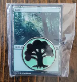 Mondo Magic The Gathering Forest Enamel Pin MTG Mana 2018 Limited Edition - Image 1