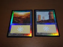 FOIL Lands lot Invasion Japanese x10 mtg SP,MP [FC] D - Image 2