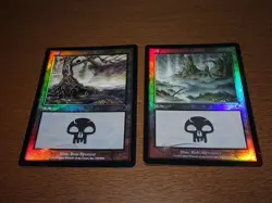 FOIL Lands lot Invasion Japanese x10 mtg SP,MP [FC] D - Image 4