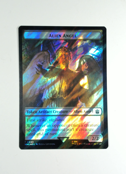 Alien Angel / Mutant Double-Sided Token 43 / 50 MTG WHO Token NP Surge Foil - Image 1