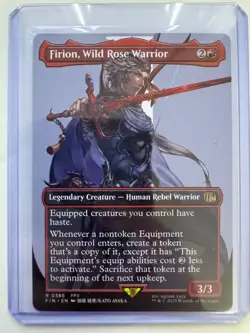 Firion, Wild Rose Warrior (Borderless) #0386 Non-Foil Final Fantasy NM ENG MTG - Image 1