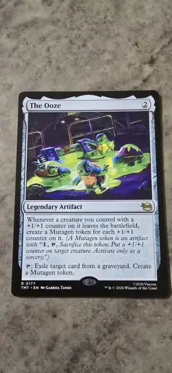 The Ooze Teenage Mutant Ninja Turtles Regular Legendary Artifact MTG NM Rare - Image 1