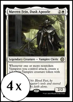 MTG - 4 x Mavren Fein, Dusk Apostle - Playset of 4 - Lost Caverns of Ixalan - Image 1