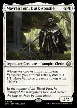 MTG - 4 x Mavren Fein, Dusk Apostle - Playset of 4 - Lost Caverns of Ixalan - Image 2