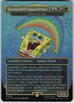 MTG SpongeBob SquarePants Jodah the Unifier Foil NM Secret Lair Drop Magic 1932 - Image 1