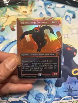 MTG Raphael, Ninja Destroyer - Foil - Borderless, NM-Mint, English Teenage Mutan - Image 1