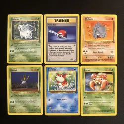 Pokemon Card Vintage Lot - Jungle Era Commons 1999 - Lightly Played - Image 1