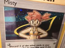 2000 Pokemon Gym Heroes #18 MISTY HOLO 18/132 RARE Trainer Card PSA 8 - Image 3