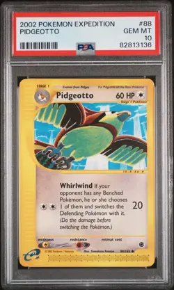 Pokemon TCG Pidgeotto 88/165 Non - Holo Expedition - PSA 10 GEM MT - Image 1