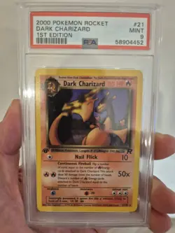 2000 Pokemon Dark Charizard 21/82 Team Rocket - PSA 9 Non-Holo - Image 2