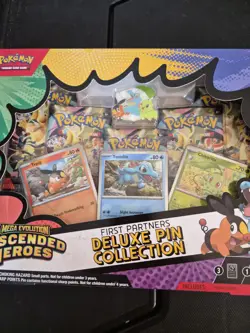 Pokemon Ascended Heroes First Partners Deluxe Pin Collection Sealed In Hand - Image 2