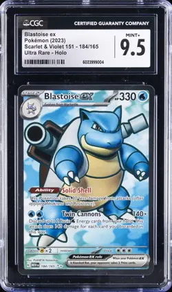 2023 POKEMON SCARLET & VIOLET 151 ULTRA RARE - HOLO #184 BLASTOISE EX CGC 9.5 - Image 1