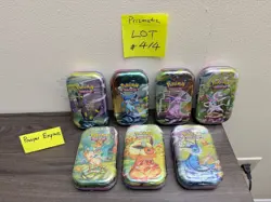 Pokemon TCG Prismatic Evolutions Sealed Mini Tins - LOT OF 7 SEALED ✅#4/4 - Image 1